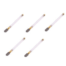 5 Pièces Mise à Niveau Coupe-Verre Diamant 2-19mm 175mm Carbonisation Coupe-Verres en Alliage de Tungstène pour Outil à Main Coupe de Verre