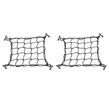 2X Deck Cargo Net with Lashing Hooks Heavy Duty Luggage Netting Mesh for Kayak Storage Truck Bed Fishing Boat