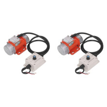 2X 30W Concrete Vibrator, 4000RPM Electric Vibrating Motor with Speed Controller & Adjustable Exciting Force 24V