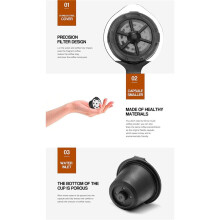 10 Pcs Coffee Filters for Stainless Steel Mech Refillable Coffee Capsule Pod Dripper Basket Cup Cafeteira