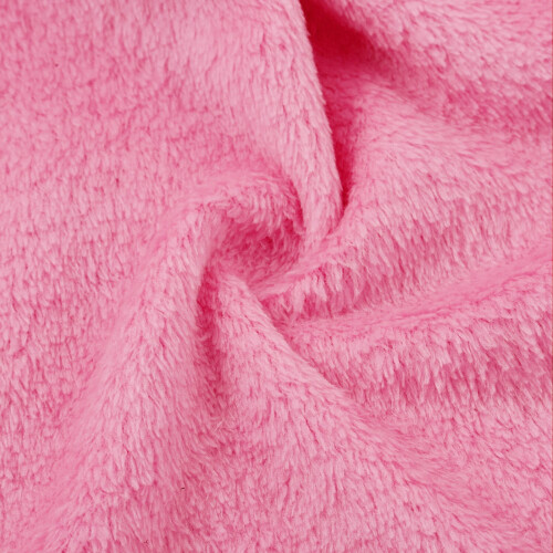 Solid Color Flannel Blanket Soft Lightweight 50x70cm Pink
