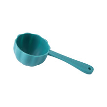 Round Bottom Pet Food Spoon for Dogs/Cats – Food-Grade Plastic Measuring Cup with Ergonomic Handle, Easy-Clean Storage Spoon for Treats & Kitchen