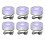 6X LED Light Base with Sensitive Touch Round Colorful Stand Display for 3D Crystal Glass Art Photo Frame Silver Concave 2
