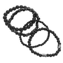 phíosa Tacar Bráisléid Dubh d'Fhir Bangle Copair Coirníní Leaisteacha Oiriúnach do Chásanna Ócáideacha agus Foirmiúla