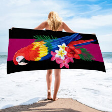 Zachte microvezel strandhanddoek voor op reis, zwembad en spa, 90 x 180 cm, absorberende, sneldrogende handdoek, lichtgewicht en duurzaam.