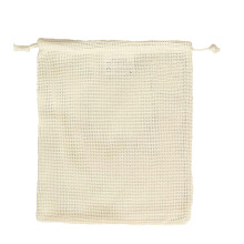 Saco de armazenamento têxtil doméstico Xoxingysm em algodão orgânico com fecho de cordão e bolso para frutas.