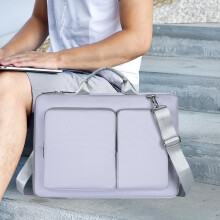 Husă multifuncțională pentru laptop din poliester pentru notebook-uri de 14/15/16 inch, geantă de transport ușoară, cu spațiu de depozitare