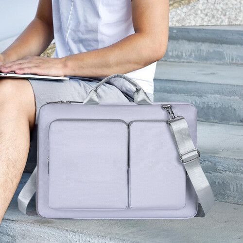 Capa multifuncional de poliéster para laptop, compatível com notebooks de 14/15/16 polegadas. Estojo leve para transporte com compartimento para