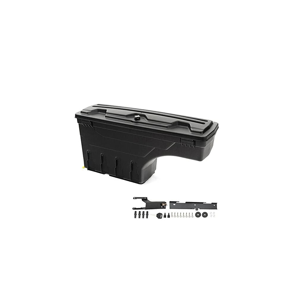 Truck Bed Toolbox For Ford F250 F350 Super Duty 2017Â2020, Lockable Swing Out Weatherproof Right Side Storage Box 9073542784470