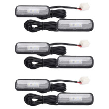 6PCS Car Light LED Interior Atmosphere Light Decoration Lamp Ambient Foot Light for 10Th 2018-2020 Red