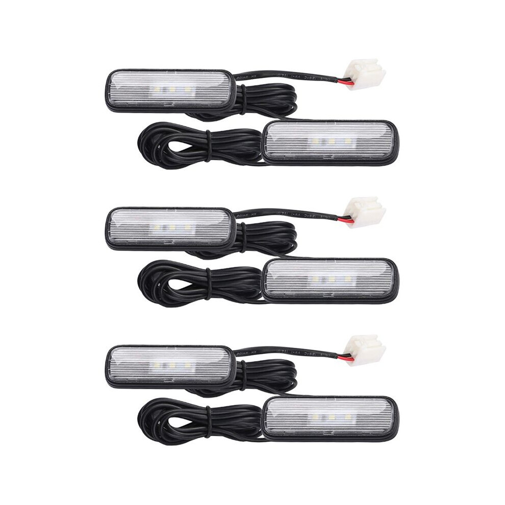 6Pcs Car Led Interior Atmosphere Decoration Lamp Ambient Foot For 10Th 2018-2020 Red Light 4714120392308