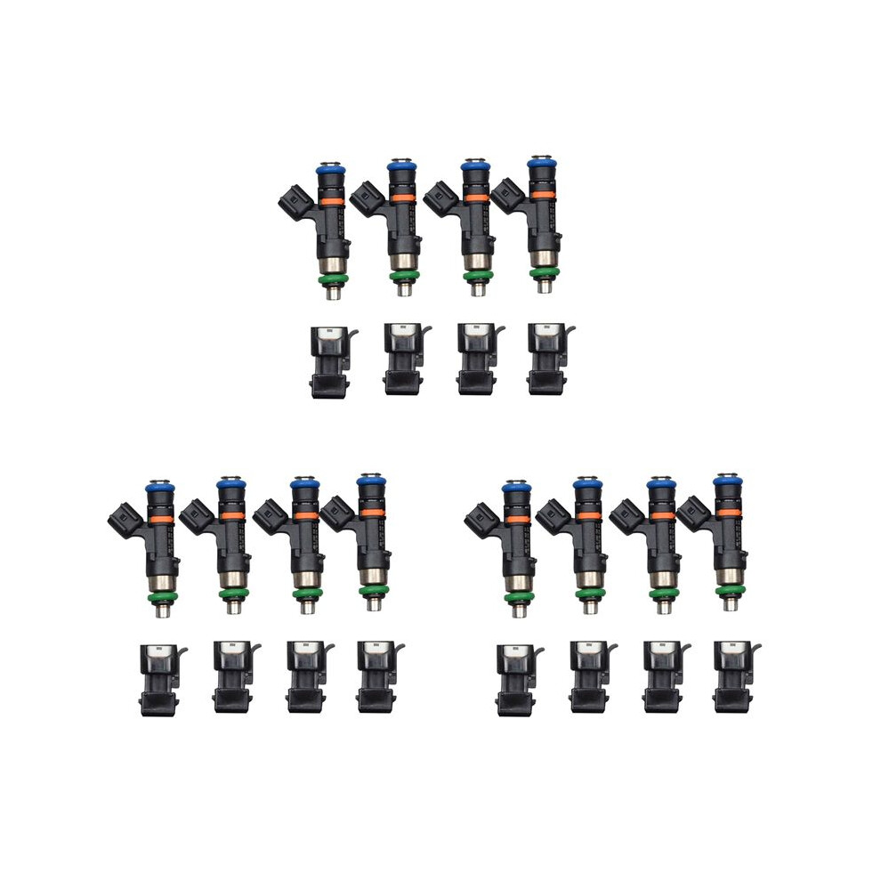 3X Fuel Injectors 60Lb 630Cc With Converter For 1.8T Turbo -A4 Tt Ev14 0280158117 0280158298 6031244159197