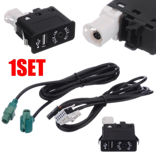 Car  Music Adapter Audio USB Harness AUX USB Socket  Cable Kit For- E60 E61 E63 E64 E87 E90 E70 F25 2