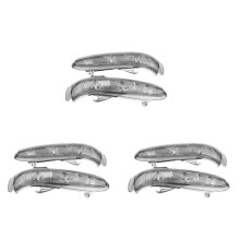 3X Pair Rear View Side Mirror Lamp Indicators Turn Signal Light for S/CL Class W220 W215 1999-2003 Smoke