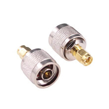 2pcs SMA to N Adapter SMA Male to N Type Male RF Coaxial Connector for WiFi Antenna 50 Ohm Copper