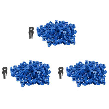 300Pcs  RJ45 Port Ethernet LAN Hub Anti Dust Cover Plug Cap Blockout Protector with Proprietary Lock and Key