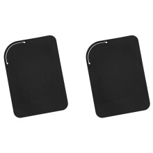 2X Black Silicone Heat Resistant Travel Mat, Anti-Heat Pad for Hair Straighteners,Flat Irons and Other Hot Styling Tools