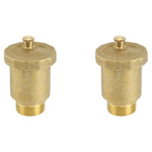 2X Válvula de Ventilación de Aire Automática de Latón,Rosca Macho 3/4 Pulgadas para Calentador Agua Solar, Herramientas de Válvula de Alivio de