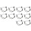 10X for  307 308 408 3008  C4L Back Wheel Speed Sensor Front & Rear ABS Speed Sensor ABS Sensor 9811802580 1
