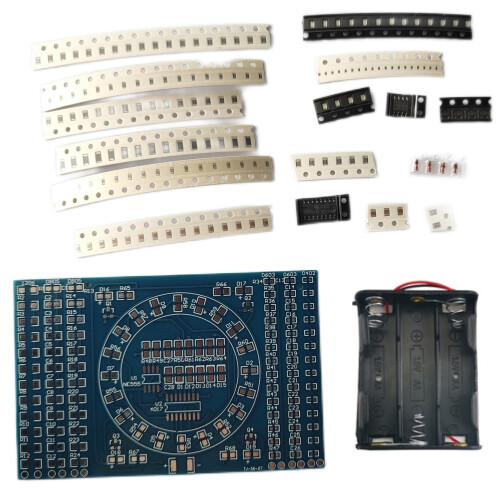 DIY Electronics Kit with LED Rotary Lamp, BeginnerFriendly Soldering Practice Project for Learning 1