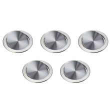 5X Edelstahl Müll Klappen Deckel Mülleimer Abdeckspülung Eingebauter Balance Schaukel Klappen Müll Deckel für Die Küchenarbeitsplatte D.