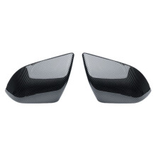 Capa Protetora de Espelho Retrovisor de Fibra de Carbono para Decoração de Carro Model Y