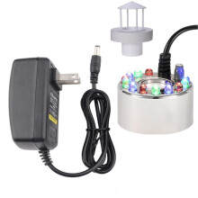 Ultrasonic Mist Maker, Guard Float 12 LED Color Lights Water Tank Fog Machine US Plug