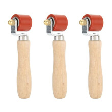 3X Rouleau de Pression Ă Main, Rouleau de Pression en Silicone de 28Mm Rolle pour Outils de Toiture PVC / TPO / EPDM Outils de RevĂȘTement de Outil