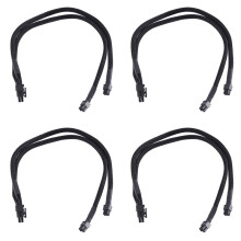 4X Dual  6 Pin to 8 Pin PCI Express Video Card Power Adapter Sleeved Cable for  Pro Tower/Power  G5 15-Inches
