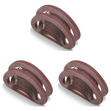 Lot de 72 Bandes Abrasives 1/2 X 18 Pouces en Oxyde D'Aluminium pour Lime Ă Air, Assortiment de Bandes, Outil de Ponceuse Ă Bande pour le Travail Du