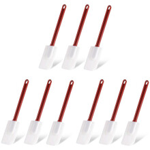 9X Spatule en Silicone, Spatule Commerciale, Spatule en Silicone RéSistant à la Chaleur, Passe au Lave-Vaisselle, pour MéLanger, Frire