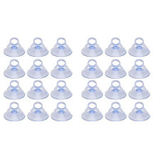 24 Pcs Air Plant Stand,Fish Tank Vacuum Suction Cups with Loops for Plants Hanging Glass Windshield Tile,Etc