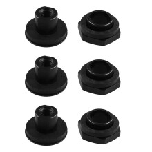 3X Rear Windshield Glass Strut Hardware Kit Fit for 92-95 Hatchback EG6 CRV Black