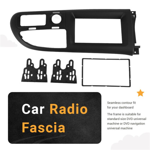 2Din Car CD Radio Stereo Fascia Panel Frame DVD Frame Panel Adaptor Fitting Kit for  Transit 2006-2013 2