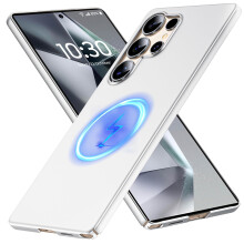 Case for Samsung Galaxy S25 Ultra MagSafe Compatible Slim Frosted Matte Hard Cover Silvery Protective