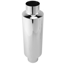 4X Car Exhaust Muffler 2.5 Inch Inlet Stainless Steel Universal Resonator 12 Inch Long Performance Muffler