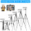 55 Inch Phone and Tablet Tripod Stand with Wireless Remote, Adjustable Height, Universal Mount 5