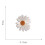 34Pcs Daisy Flower Embroidered Patch Iron/Sew  Applique for Dress Backpack Jacket (White) 6
