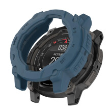 Silicone Slim Blue Cover Case with Scratch Protection and Easy Snap Fit for Garmin Instinct 3 45mm