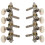 5X Machines Tuners Pegs Tuning Key with White Pearl Knobs 4L+4R for Mandolin 4