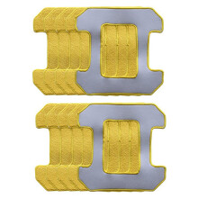 10 PièCes Vadrouille Humide pour Hobot 268 FenêTre Propre Vadrouille Chiffon Pleureur Vitres en Microfibre Chiffon Nettoyant Partie