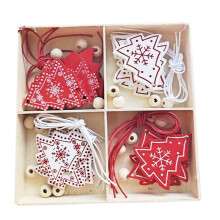 Ambachten Creatieve Houten Kerstcadeaus Interieur Decoraties Thuis Kerstboom Hanger Opknoping DIY Houtsnippers 10