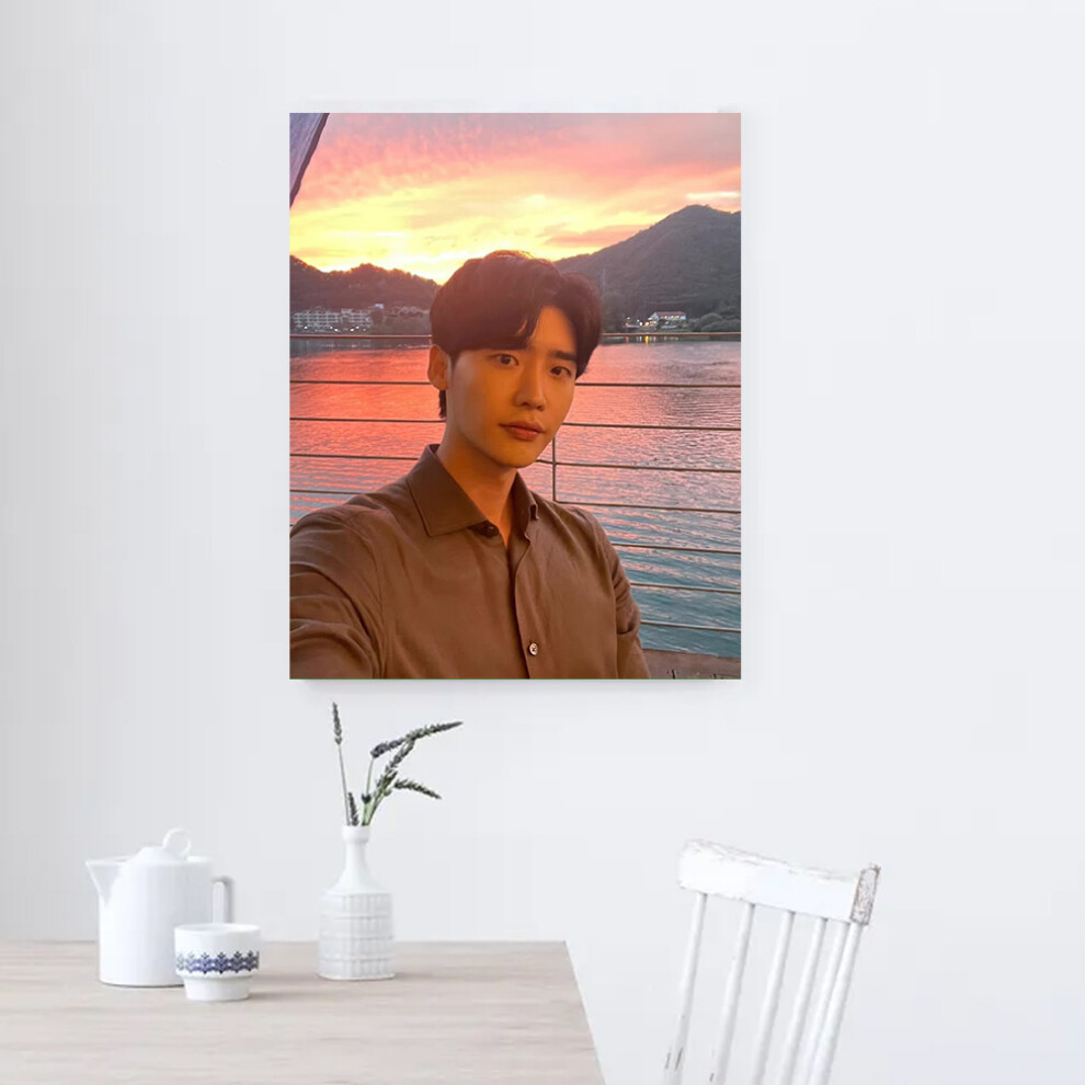Semoic Diy Korean Star Jong Suk Full Diamond Round Diamond Diamond Painting Kit Home Decoration 30X40cm