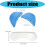 6Pcs Stick Clear Heel Guards And Blue Foam Toe Protectors For 3