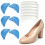 6Pcs Stick Clear Heel Guards And Blue Foam Toe Protectors For 5