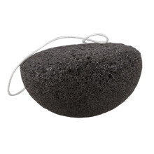 3X Konjac Konnyaku Jelly Fiber Face Makeup Wash Pad Cleaning Sponge Puff Exfoliator-Black