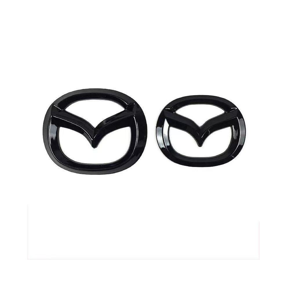 Emblem Cover For Mazda 6 20102012 Hatchback Abs 3D Badge Overlay, Sleek Scratchresistant Exterior Trim Black 9330225041078
