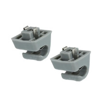 Sun Visor Clip Hook for Mercedes Benz W123 W124 W126 Gray 2 Pcs Durable Plastic Secure Visor Hold