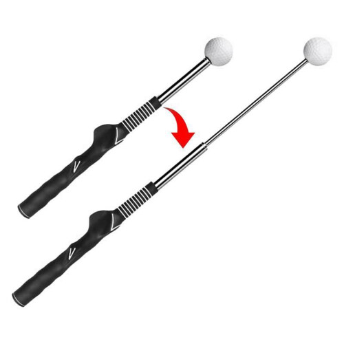 2X  Swing Practice Stick Telescopic  Swing Trainer Swing Master Training Aid  Practice Posture Corrector 1