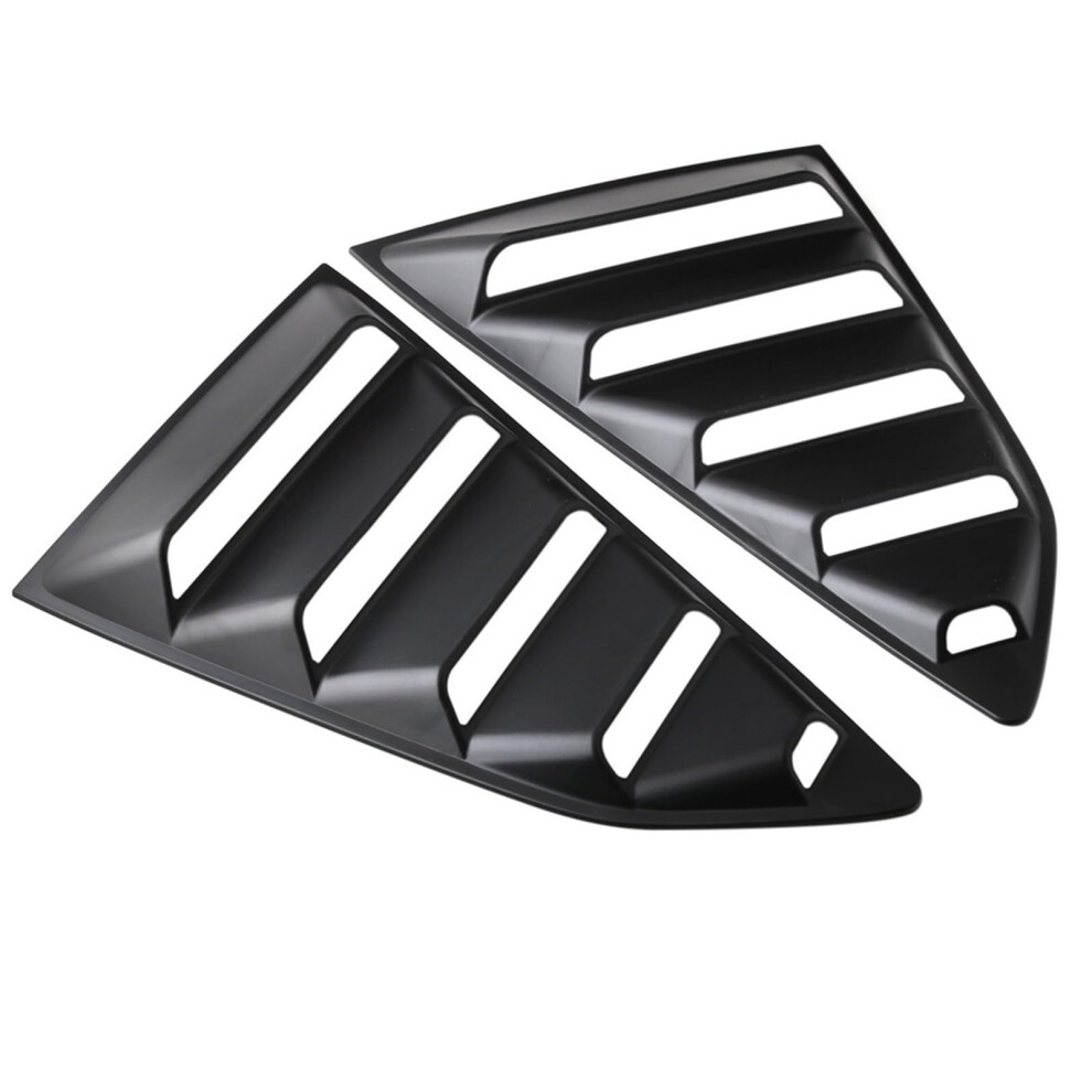 Rear Window Louvers For Chevy Camaro 20162022 Sporty Side Vent Trim Easy Tape Installation Black 9330225107422